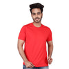 Unisex round neck Red T-shirt