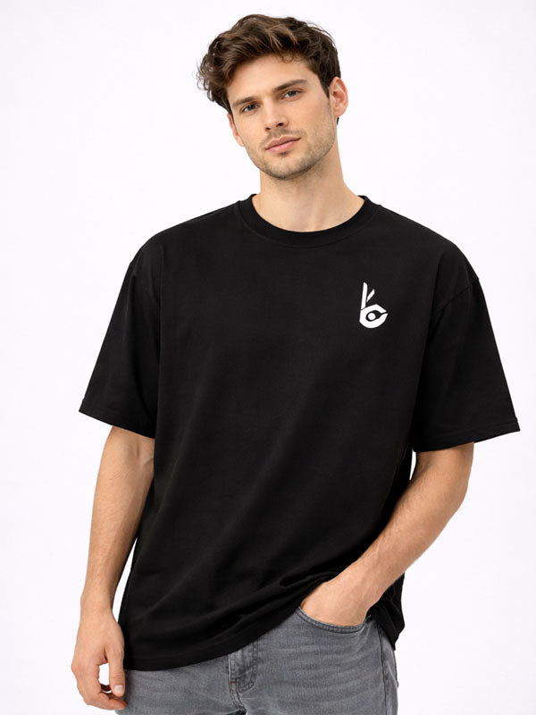 Climaxd Black Oversized T-shirts