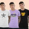 Unisex round neck Combo T-shirt (Pack Of 3)