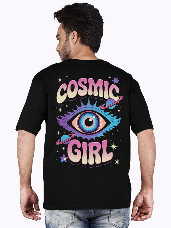 Cosmic Girl Black Oversized T-shirts
