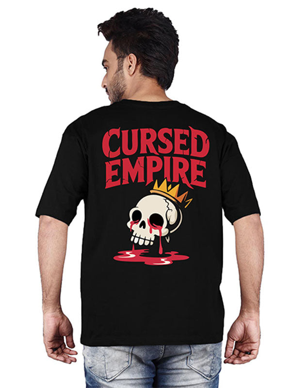 Cursed Empire + Skull Black Oversized T-shirts