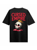 Cursed Empire Black Oversized T-shirts