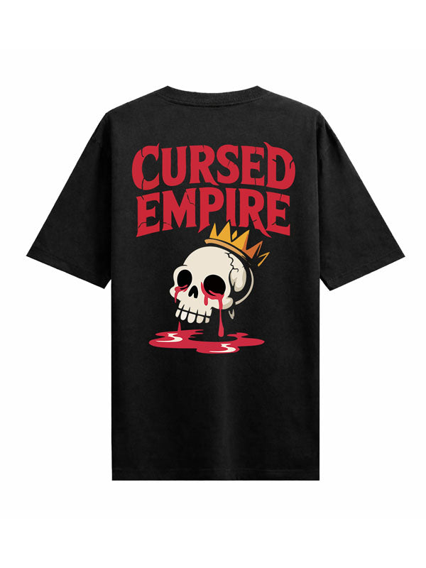 Cursed Empire Black Oversized T-shirts
