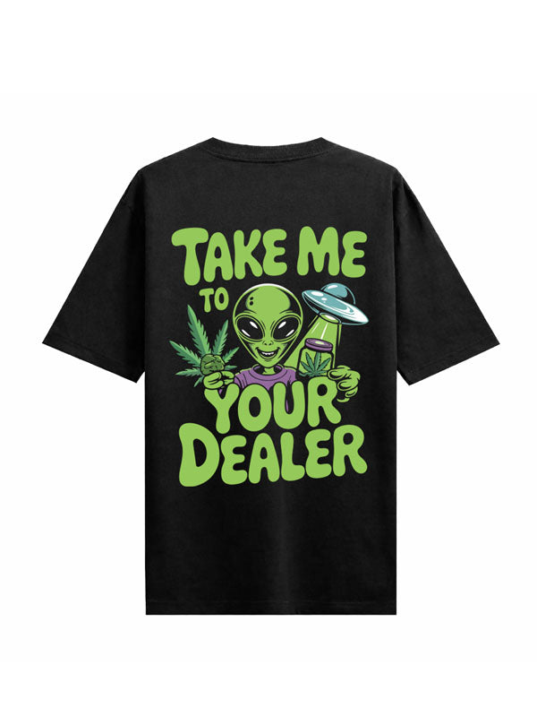 Dealer Black Oversized T-shirts