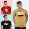 Unisex round neck Combo T-shirt (4)(Pack Of 3)
