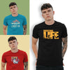 Unisex round neck Combo T-shirt (10)(Pack Of 3)