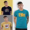 Unisex round neck Combo T-shirt (13)(Pack Of 3)