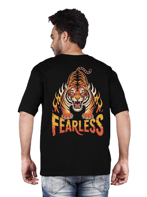 Fearless Black Oversized T-shirts