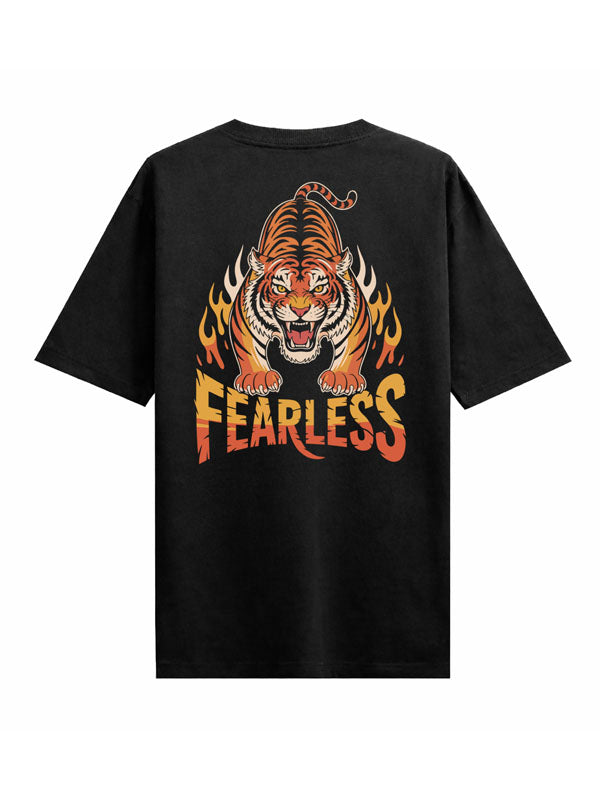 Fearless Black Oversized T-shirts