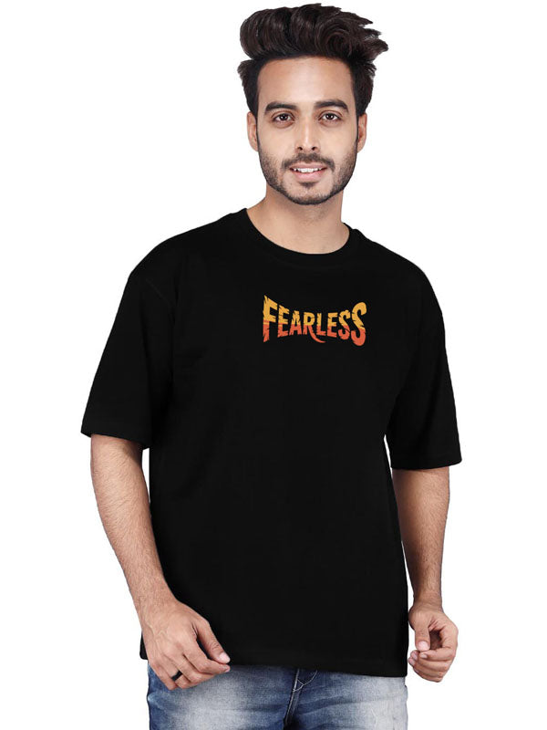Fearless Black Oversized T-shirts