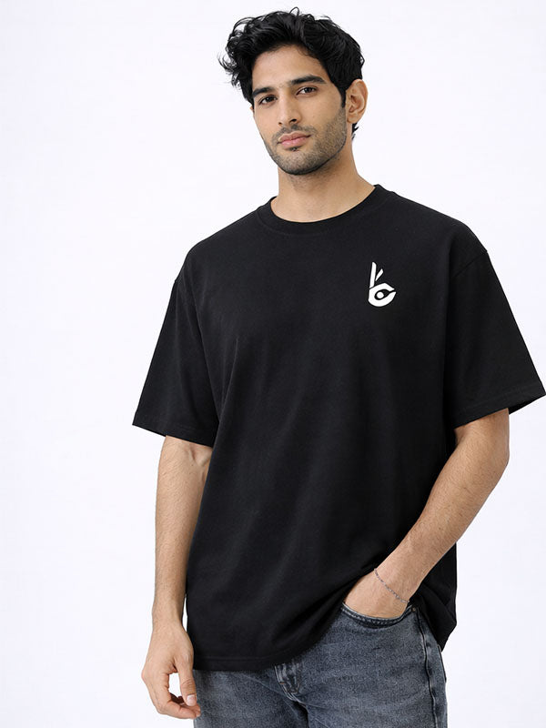 Full Force Black Oversized T-shirts