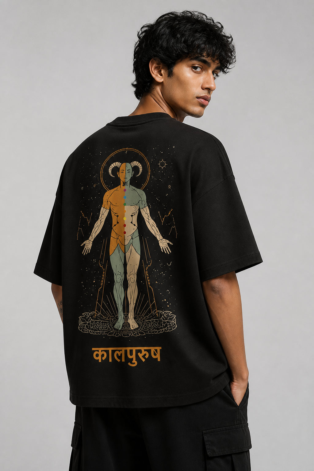 kalpurush Black Oversized T-shirts