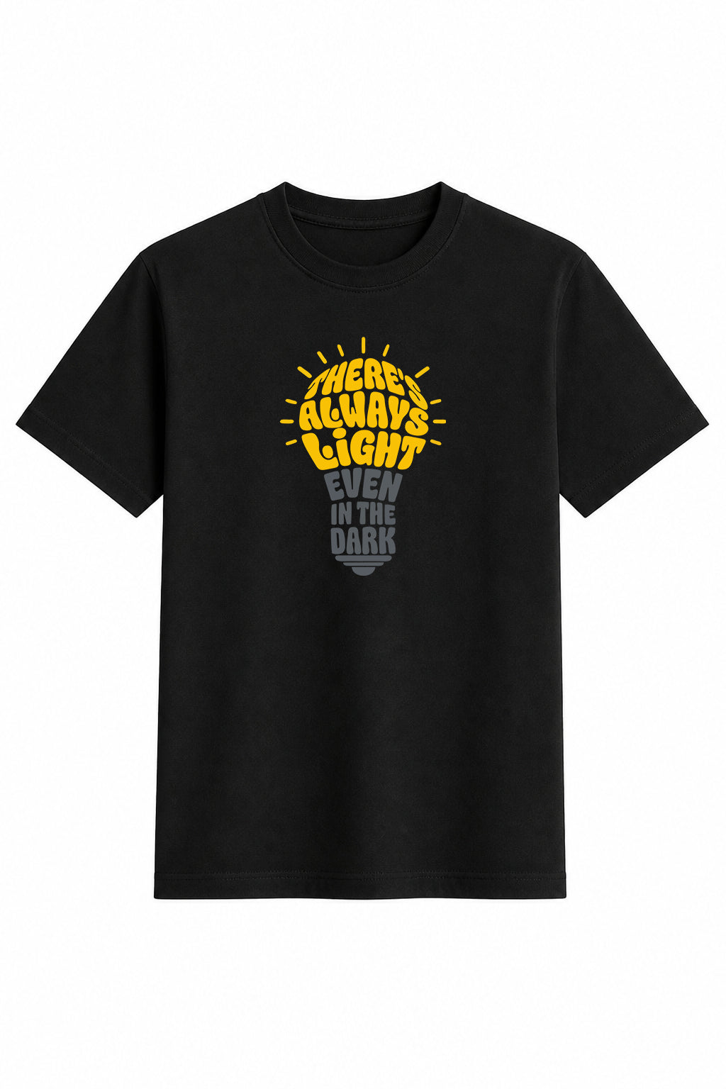 Always Light Regular Size Black T-shirts