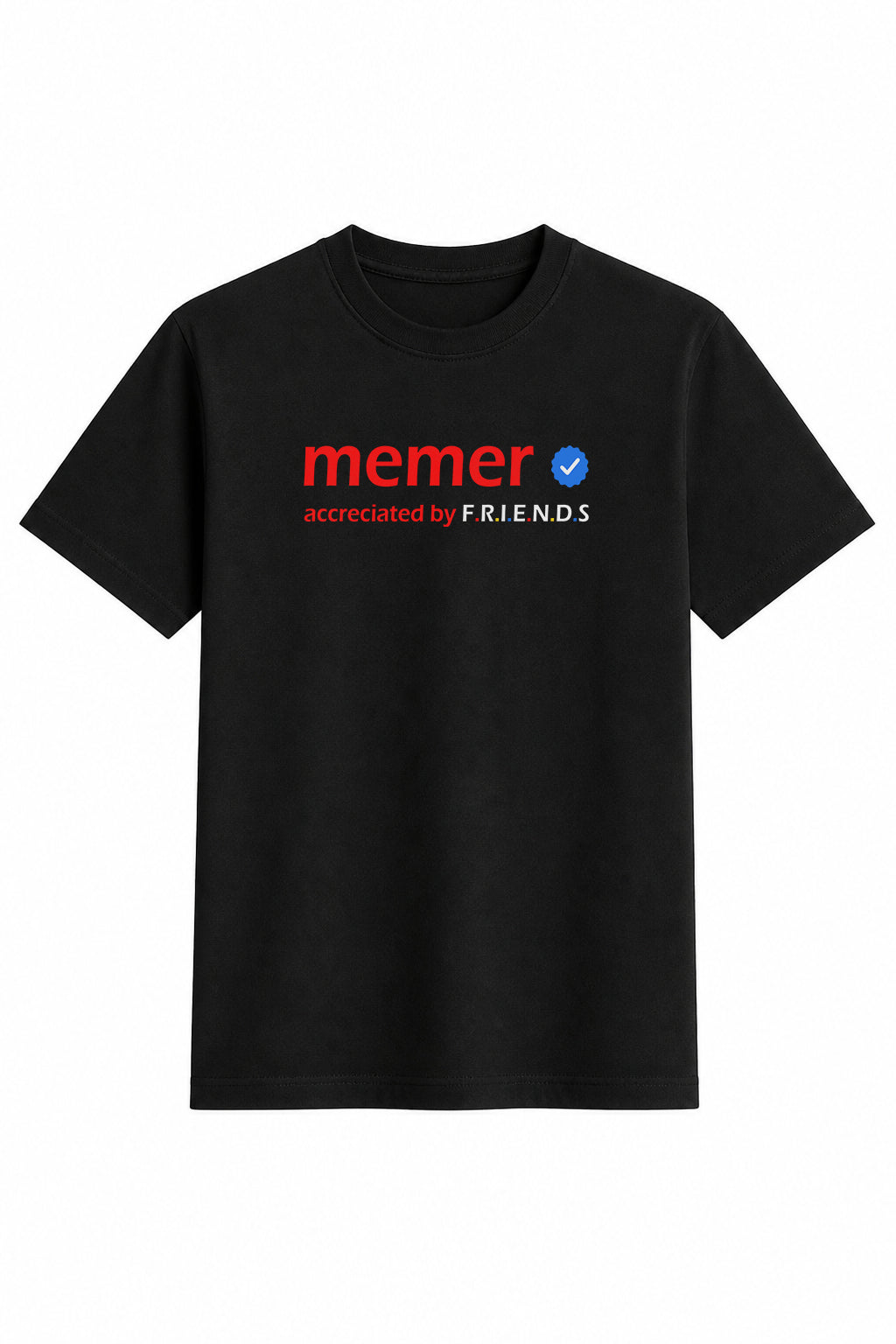 Memer Regular Size Black T-shirts