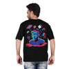 Mindgame - Oversize Streetwear Black T-shirt