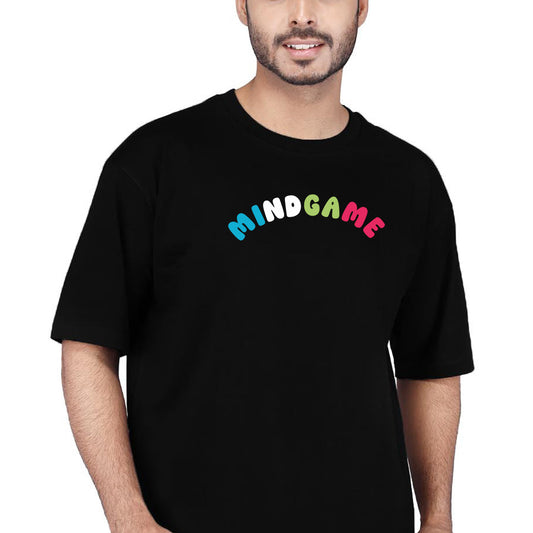 Mindgame - Oversize Streetwear Black T-shirt