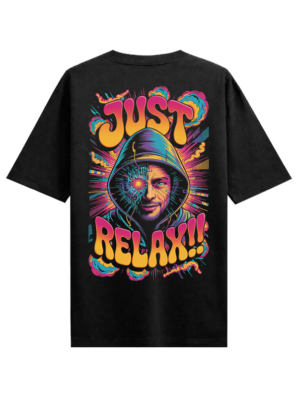 Relax Black Oversized T-shirts