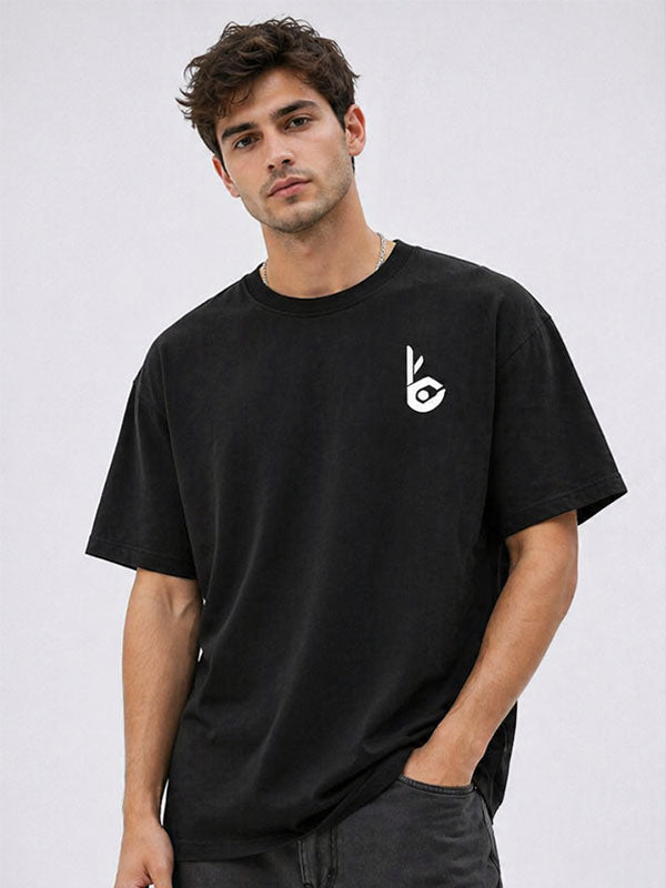 Tabs Black Oversized T-shirts
