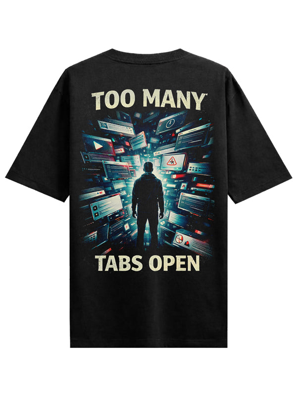 Tabs Black Oversized T-shirts