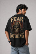 Fear Nothing Black Oversized T-shirts