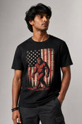 Chimpanzee Regular Size Black T-shirts