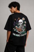 One More Chapter Black Oversized T-shirts