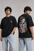 Enjoy your life Black Oversized T-shirts