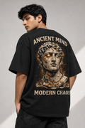 Ancient mind Black Oversized T-shirts
