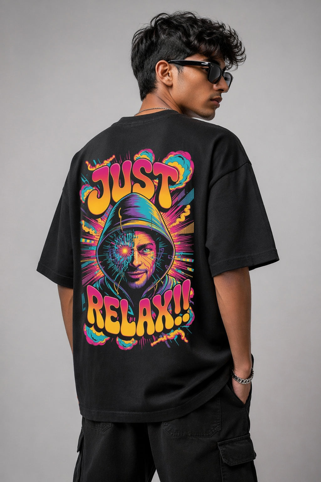 Relax Black Oversized T-shirts