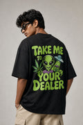 Dealer Black Oversized T-shirts