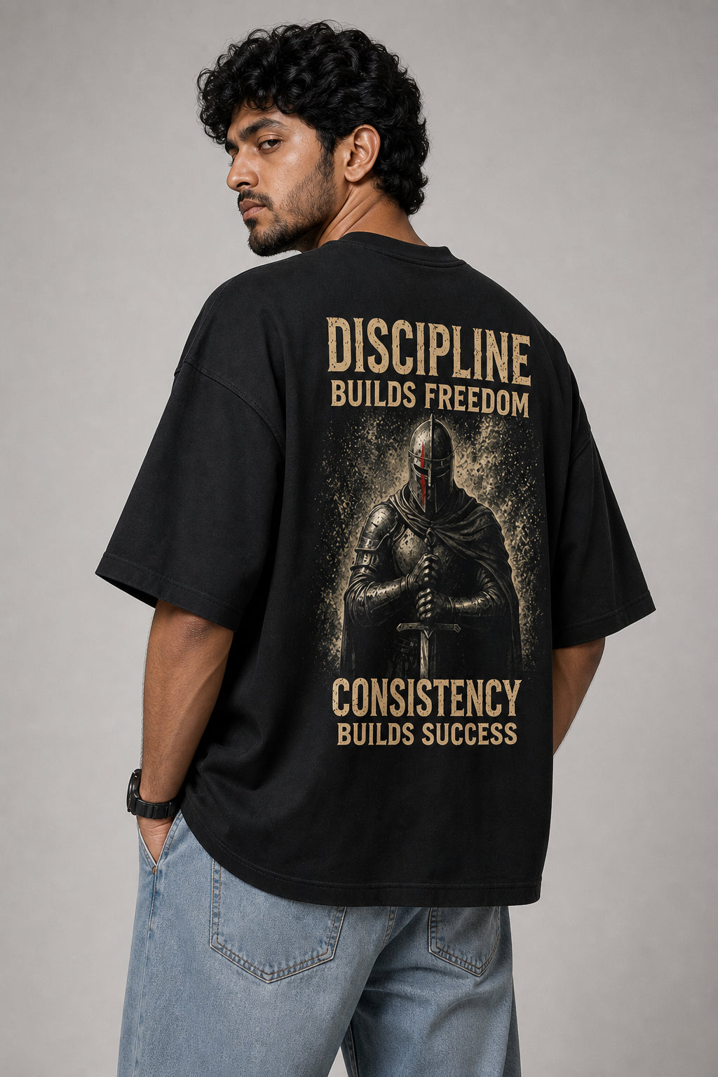 Freedom Black Oversized T-shirts