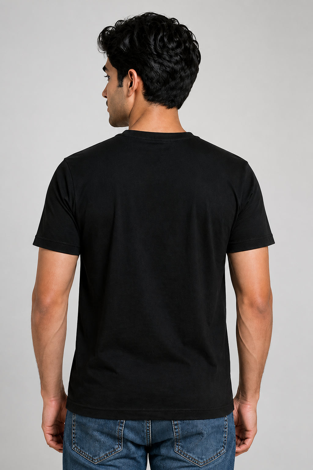 Aguner Chhai Regular Size Black T-shirts