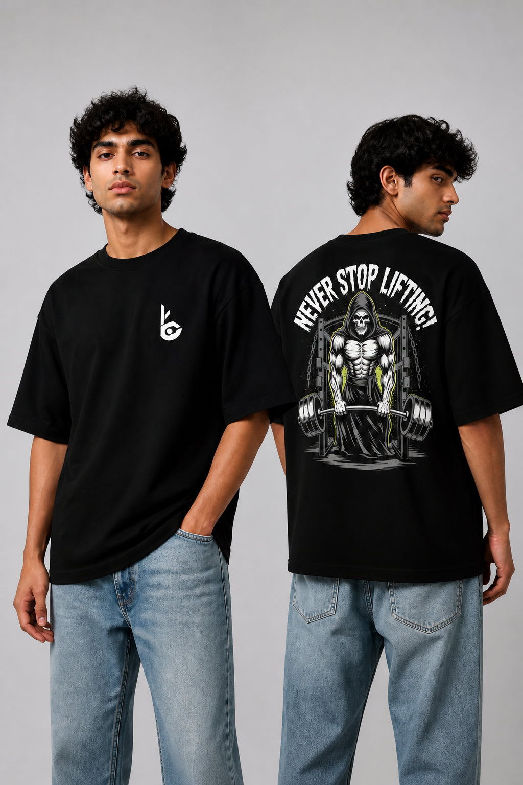 Lifting Black Oversized T-shirts