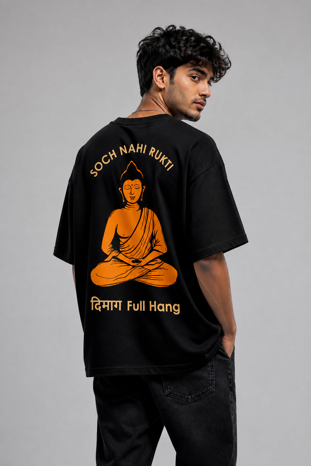Deemag Black Oversized T-shirts